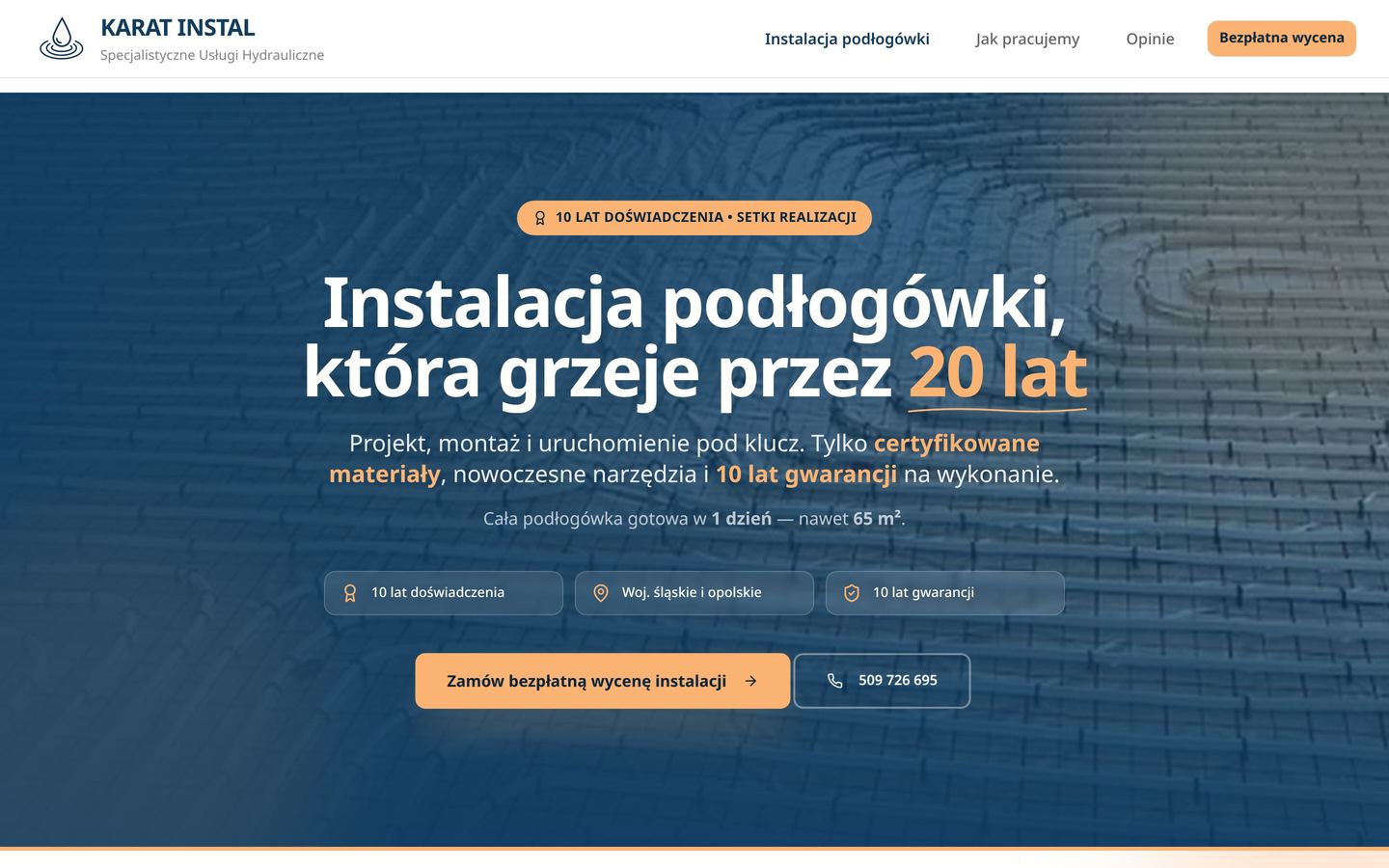 Strona KaratInstal na ekranie komputera