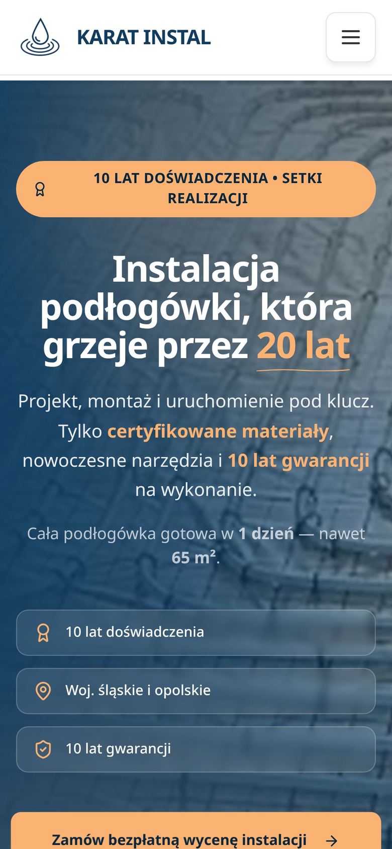 Strona KaratInstal na ekranie telefonu